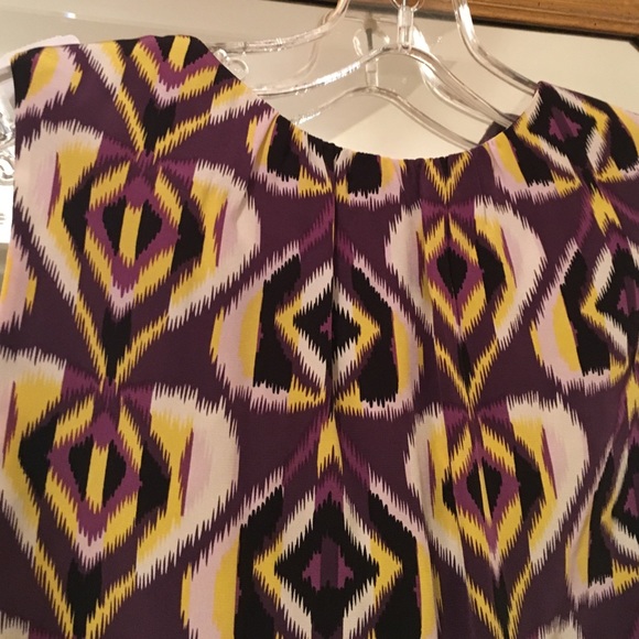 TORY BURCH 100% silk IKAT sleeveless tie blouse - Picture 4 of 4